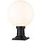 Laurent 17 3/4" High Black Outdoor Pier Light w/ Square Base