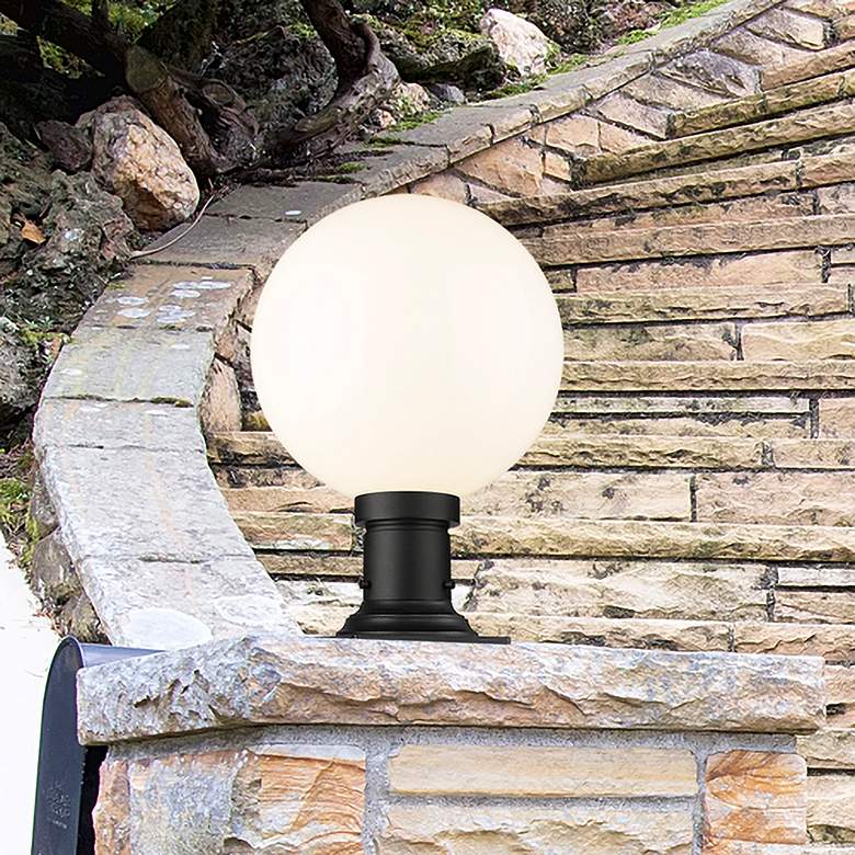 Image 1 Laurent 17 3/4" High Black Outdoor Pier Light w/ Square Base