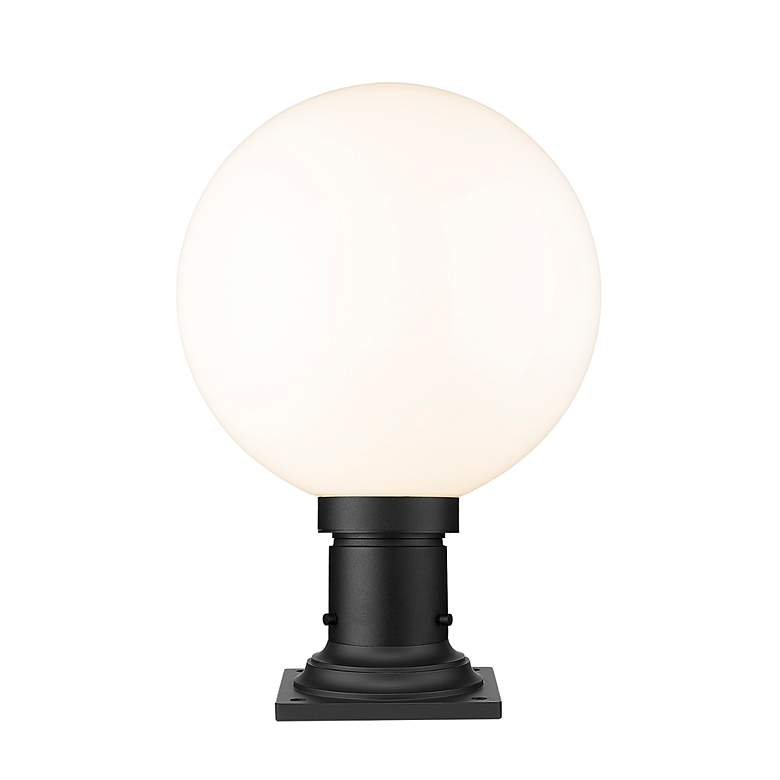 Image 5 Laurent 17 3/4" High Black Outdoor Pier Light w/ Square Base more views