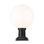 5_Laurent 17 3/4" High Black Outdoor Pier Light w/ Square Base more views