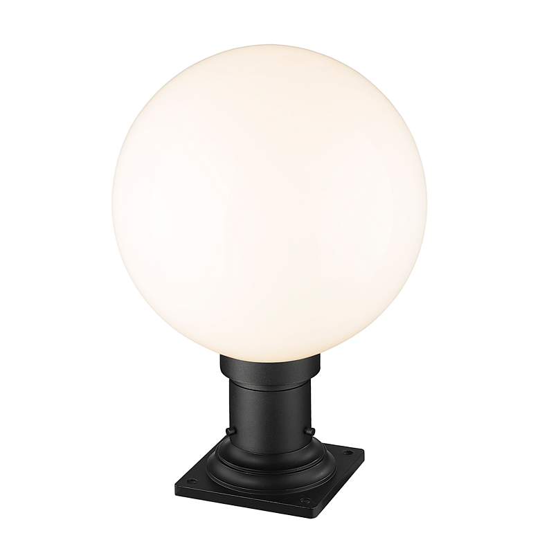 Image 6 Laurent 17 3/4" High Black Outdoor Pier Light w/ Square Base more views