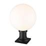 6_Laurent 17 3/4" High Black Outdoor Pier Light w/ Square Base more views