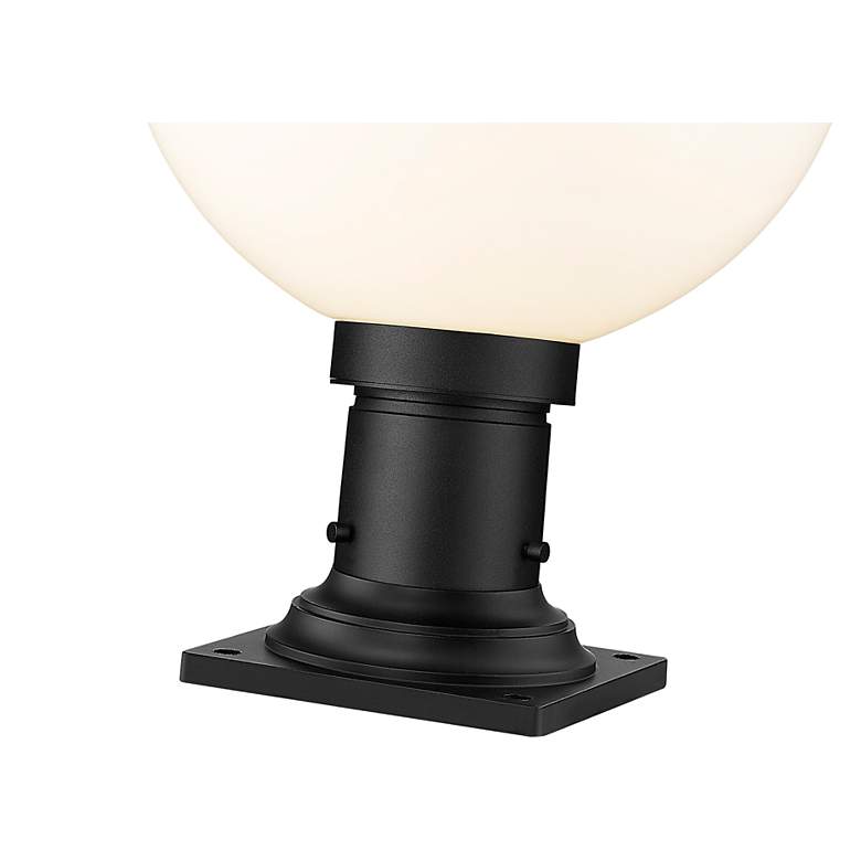 Image 7 Laurent 17 3/4" High Black Outdoor Pier Light w/ Square Base more views