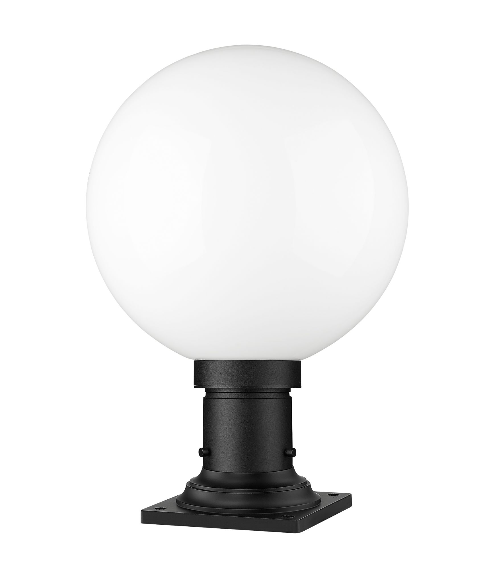 Laurent 17 3/4" High Black Outdoor Pier Light w/ Square Base