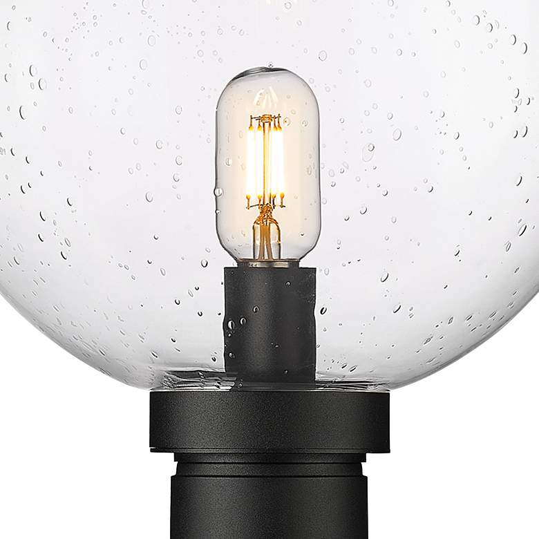 Image 4 Laurent 17 3/4" High Black Outdoor Pier Mount Light more views