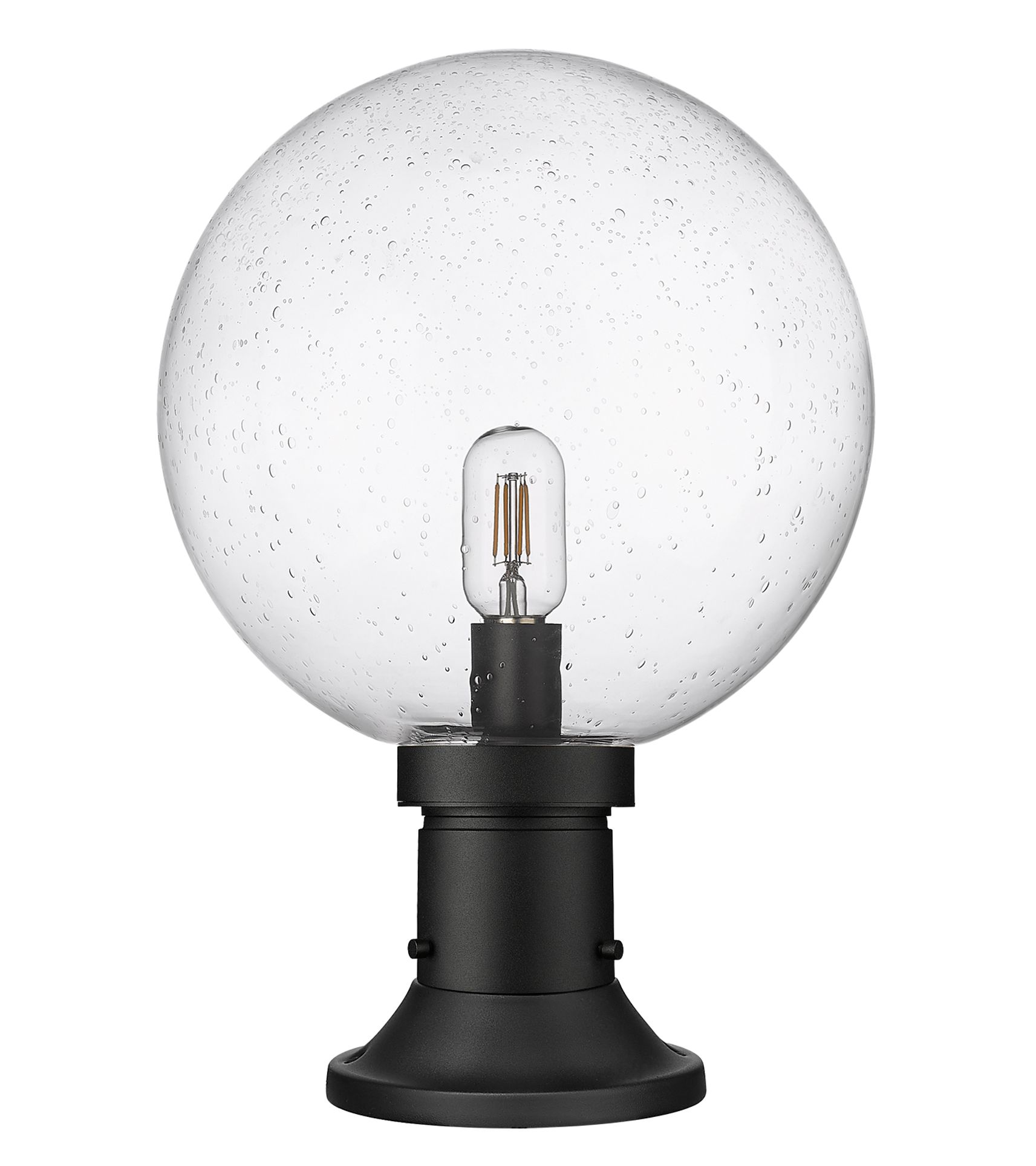 Laurent 17 3/4" High Black Outdoor Pier Mount Light in scene