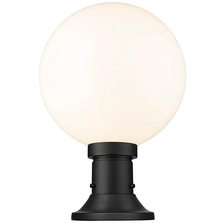 Image 5 Laurent 17 3/4"H Black Round Base Outdoor Pier Mount Light more views