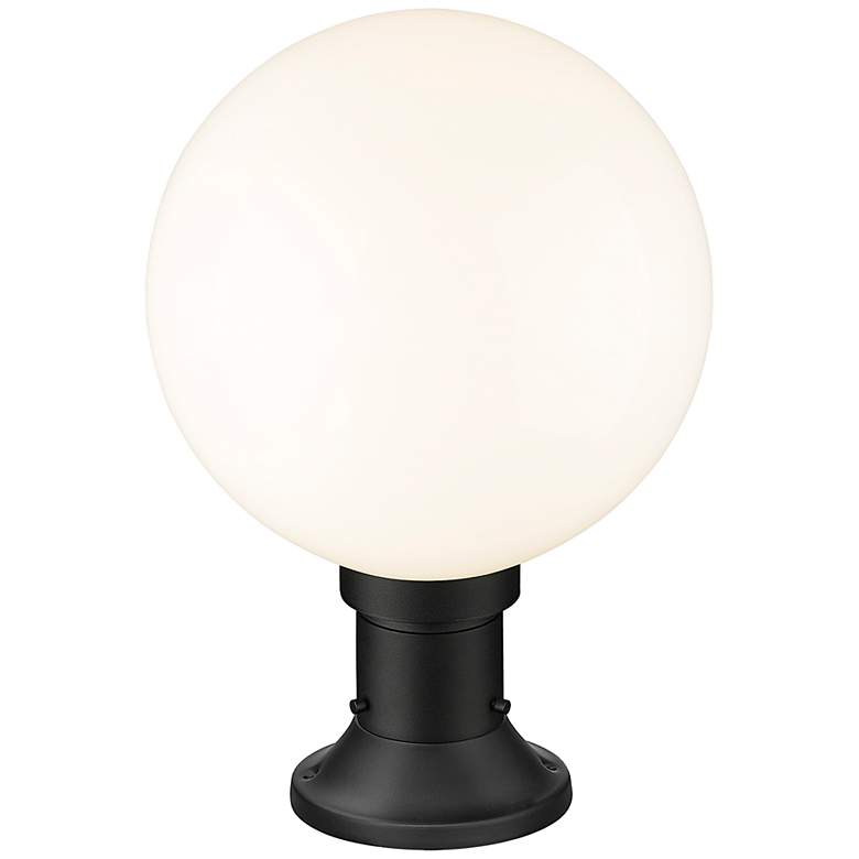 Image 6 Laurent 17 3/4"H Black Round Base Outdoor Pier Mount Light more views