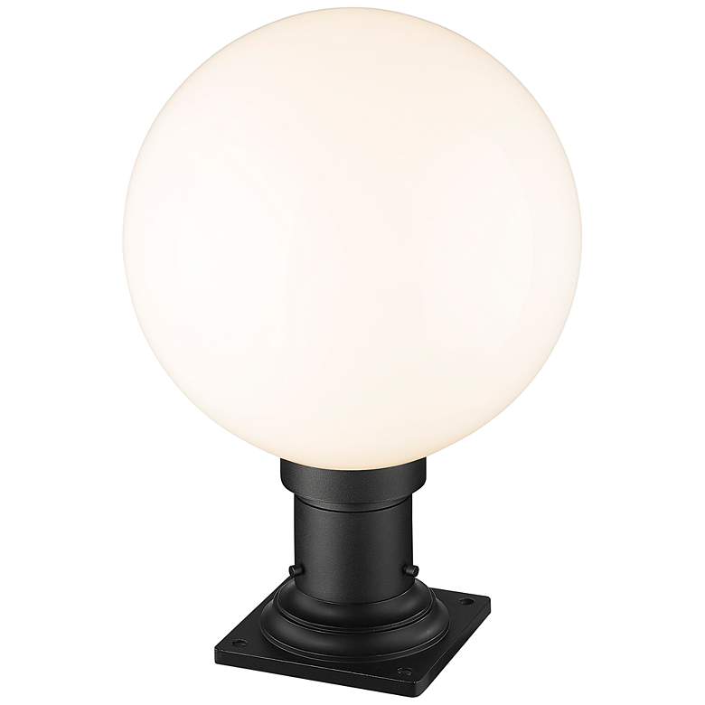 Image 4 Laurent 17 3/4"H Black Square Base Outdoor Pier Mount Light more views
