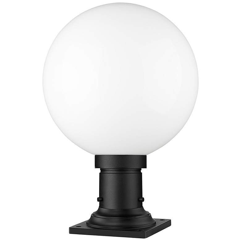Image 5 Laurent 17 3/4"H Black Square Base Outdoor Pier Mount Light more views