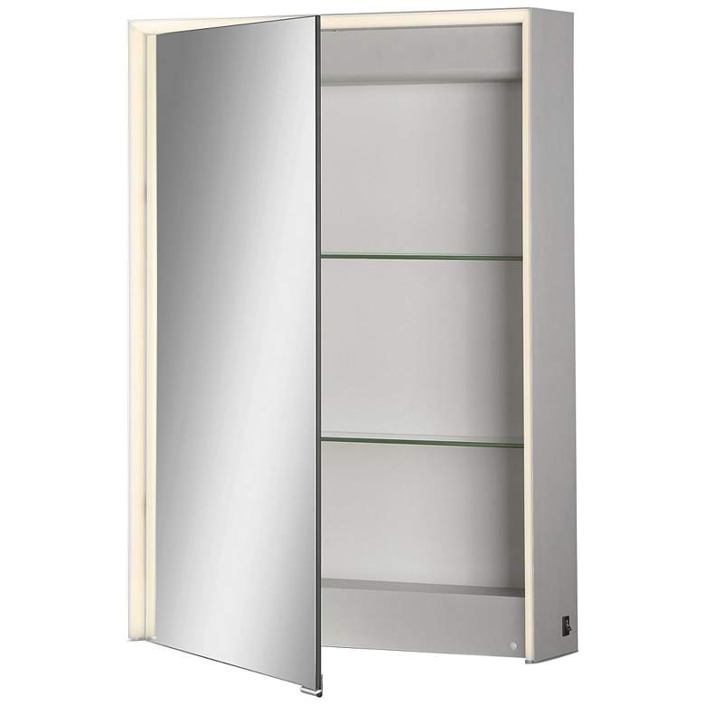 Image 1 Laurent 20 inch Wide 1-Door LED Mirror Bath Wall Cabinet