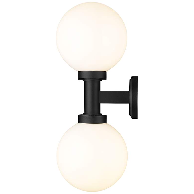 Image 6 Laurent 21" High Black Metal 2-Light Wall Sconce more views
