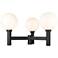 Laurent 22 1/2" High Black 3-Light Outdoor Post Light
