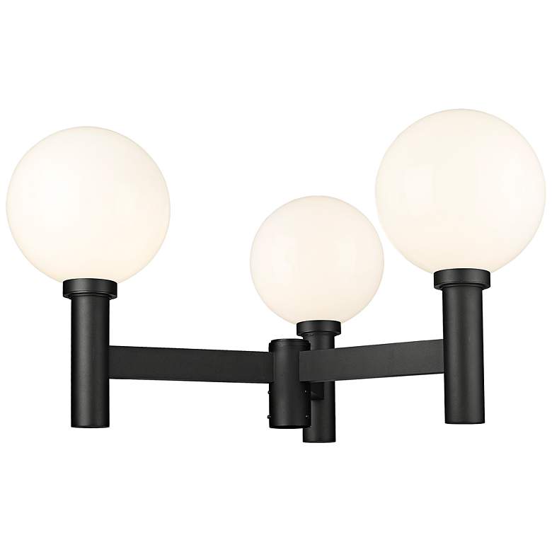 Image 3 Laurent 22 1/2" High Black 3-Light Outdoor Post Light more views