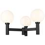 3_Laurent 22 1/2" High Black 3-Light Outdoor Post Light more views