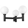 5_Laurent 22 1/2" High Black 3-Light Outdoor Post Light more views