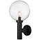 Laurent 22 1/2" High Black Outdoor Wall Light w/ Clear Glass