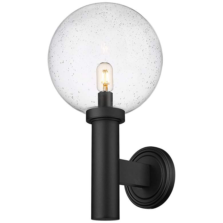 Image 5 Laurent 22 1/2" High Black Outdoor Wall Light w/ Clear Glass more views