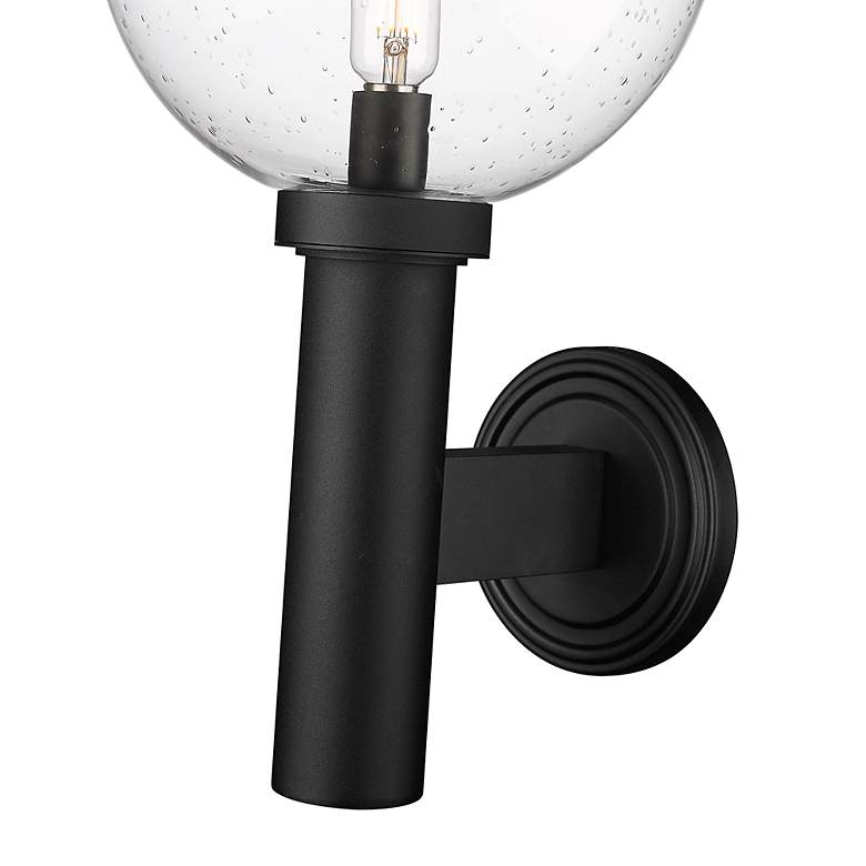 Image 6 Laurent 22 1/2" High Black Outdoor Wall Light w/ Clear Glass more views