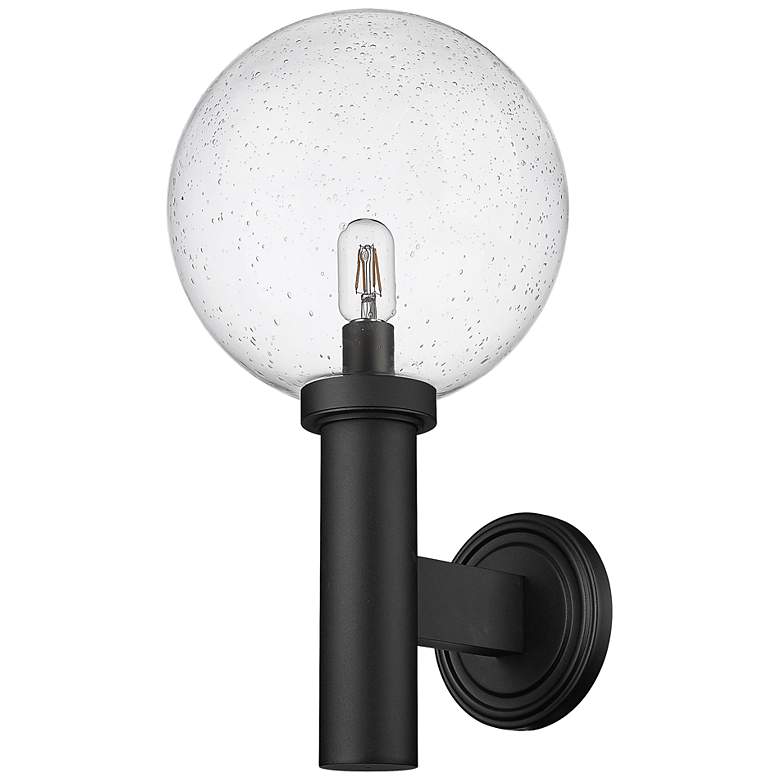 Image 7 Laurent 22 1/2" High Black Outdoor Wall Light w/ Clear Glass more views