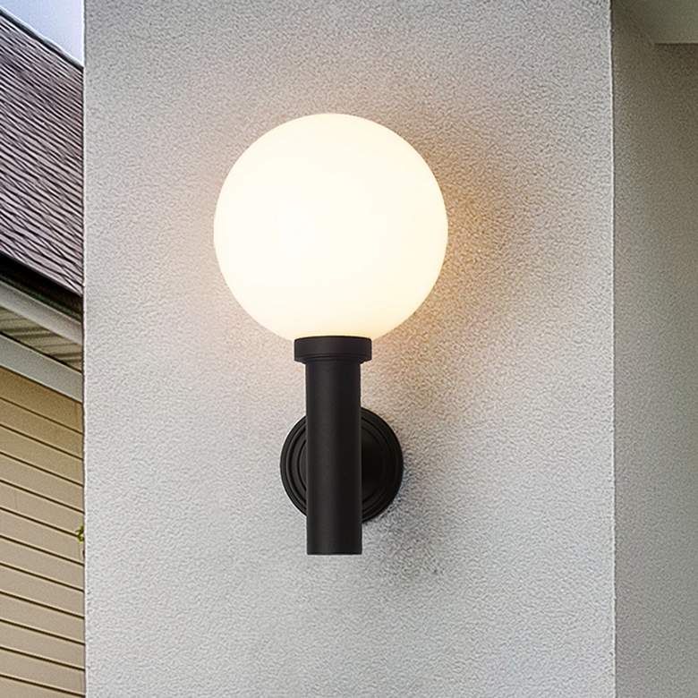 Image 2 Laurent 22 1/2" High Black Outdoor Wall Light