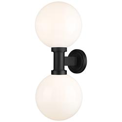 Laurent 30" High Black 2-Light Outdoor Wall Light