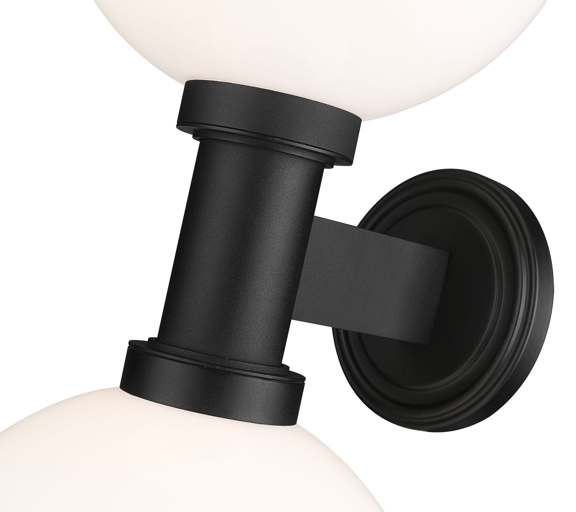 Laurent 30" High Black 2-Light Outdoor Wall Light in scene