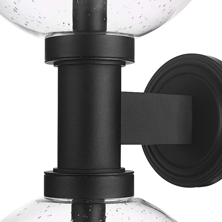 Image 5 Laurent 30"H Black 2-Light Outdoor Wall Light w/ Clear Glass more views