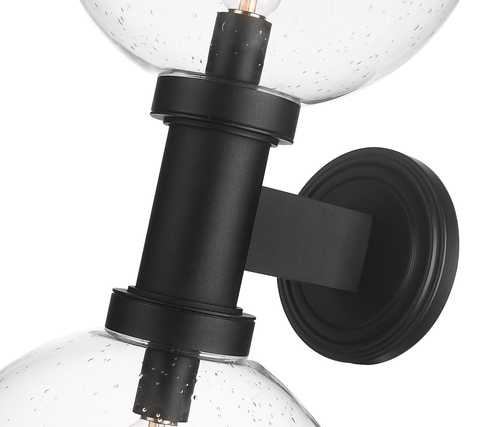 Laurent 30"H Black 2-Light Outdoor Wall Light w/ Clear Glass in scene