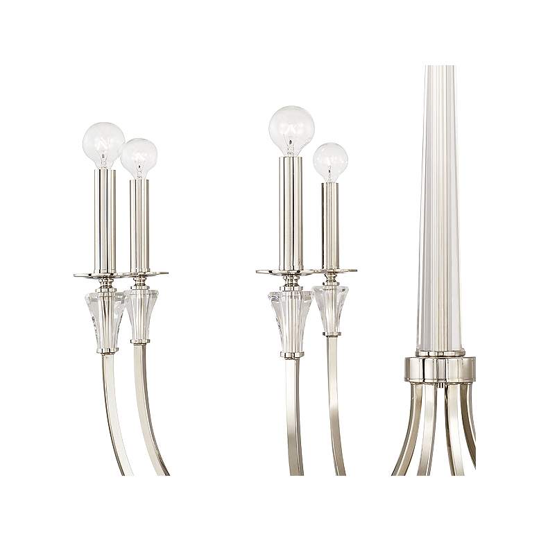 Image 3 Laurent 35 3/4" Wide Polished Nickel 8-Light Chandelier more views