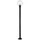 Laurent 89 1/2" High Black Outdoor Post Light with Base