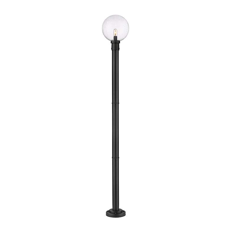Image 5 Laurent 89 1/2" High Black Outdoor Post Light with Base more views