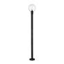 5_Laurent 89 1/2" High Black Outdoor Post Light with Base more views
