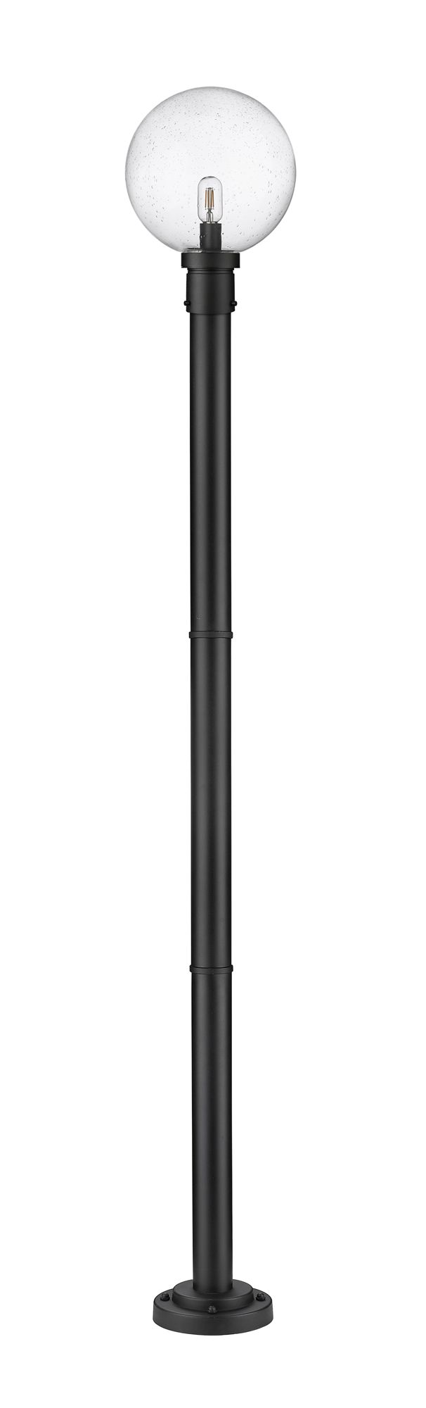 Laurent 89 1/2" High Black Outdoor Post Light with Base