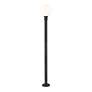 6_Laurent 89 1/2"H Black Metal Outdoor Post Light with Base more views