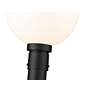 7_Laurent 89 1/2"H Black Metal Outdoor Post Light with Base more views