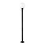 Laurent 89 1/2"H Black Metal Outdoor Post Light with Base