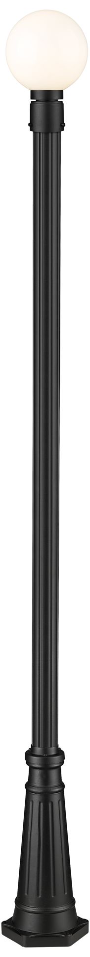 Image 2 Laurent by Z-Lite Black 105.5 inch 1 Light Outdoor Post Mounted Fixture