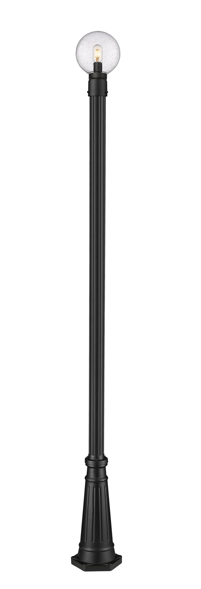Image 4 Laurent by Z-Lite Black 105.5 inch 1 Light Outdoor Post Mounted Fixture more views