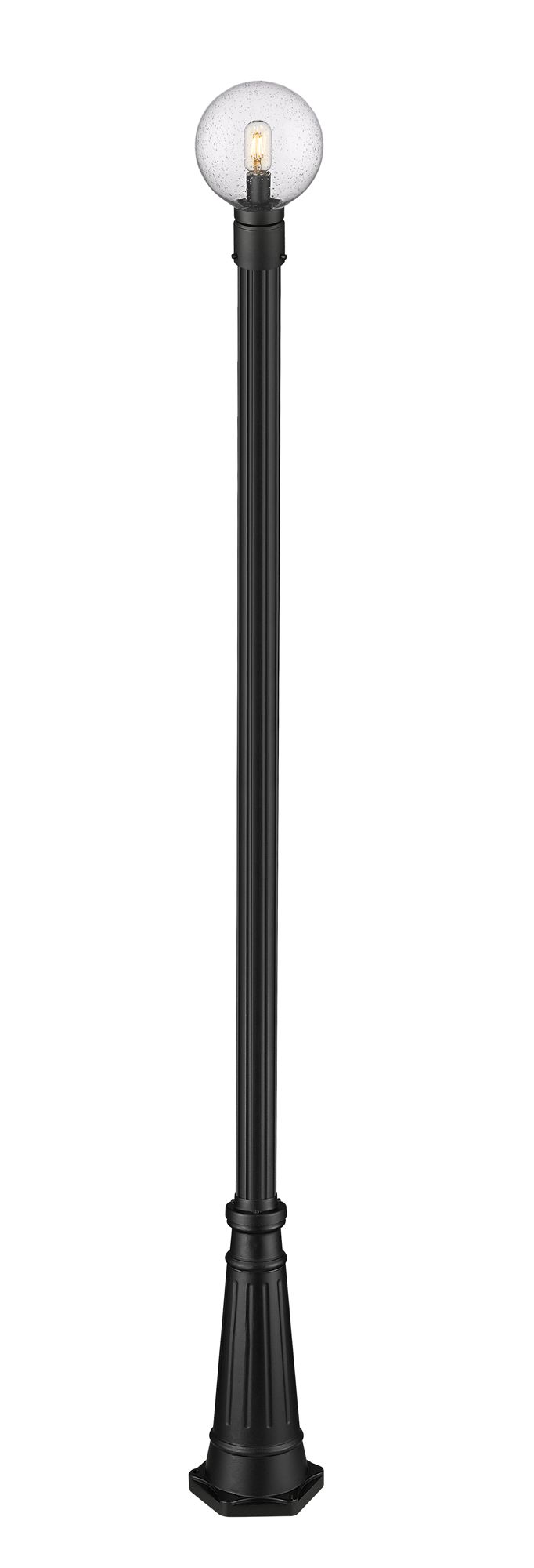 Image 5 Laurent by Z-Lite Black 105.5 inch 1 Light Outdoor Post Mounted Fixture more views
