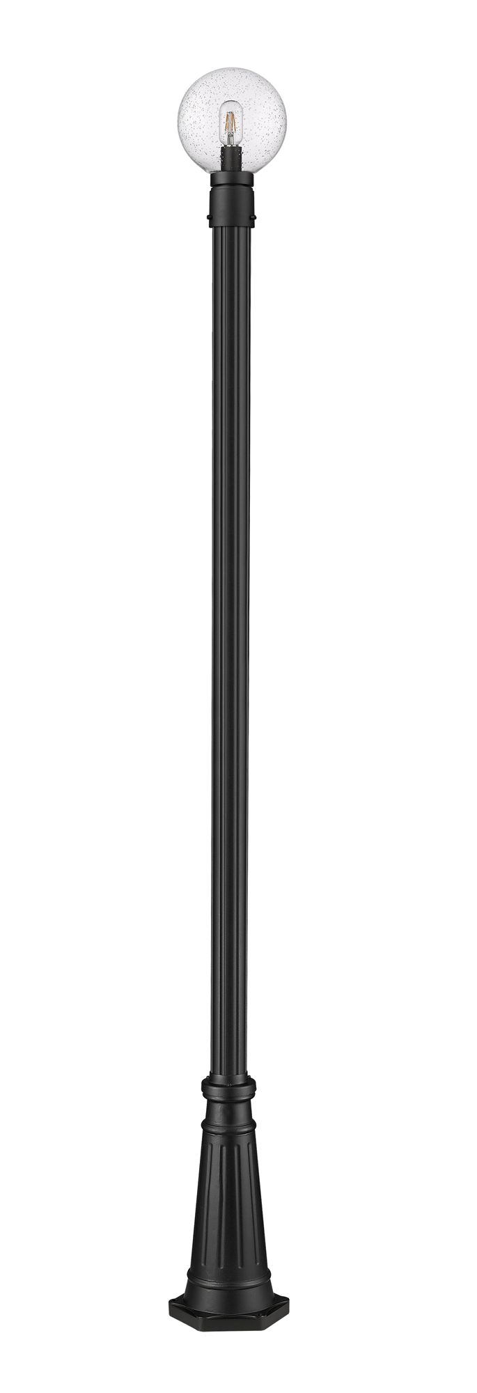 Image 7 Laurent by Z-Lite Black 105.5 inch 1 Light Outdoor Post Mounted Fixture more views