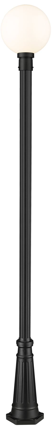 Image 2 Laurent by Z-Lite Black 109.75 inch 1 Light Outdoor Post Mounted Fixture