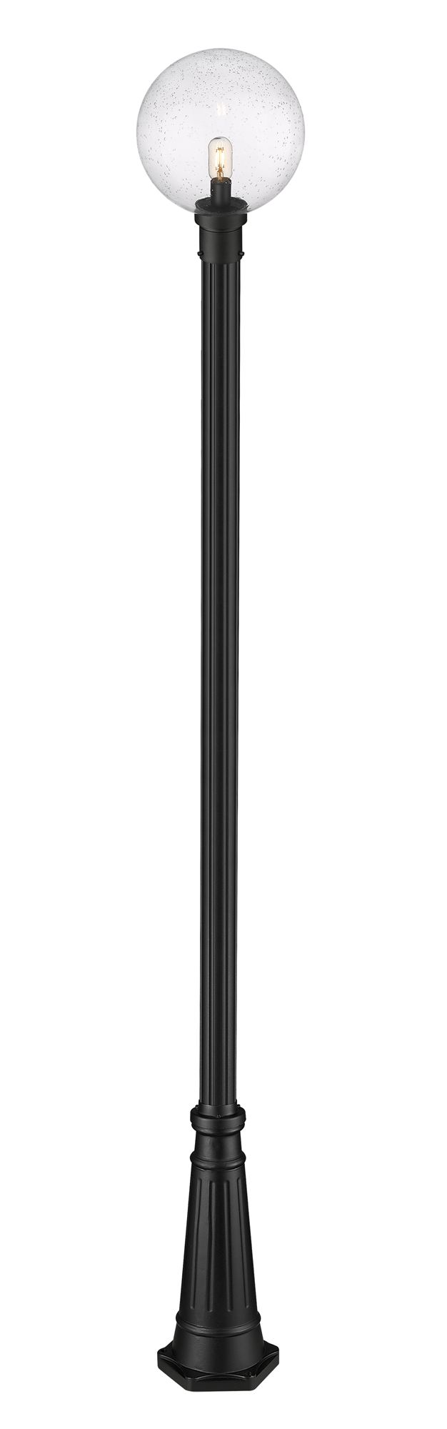 Image 6 Laurent by Z-Lite Black 109.75 inch 1 Light Outdoor Post Mounted Fixture more views