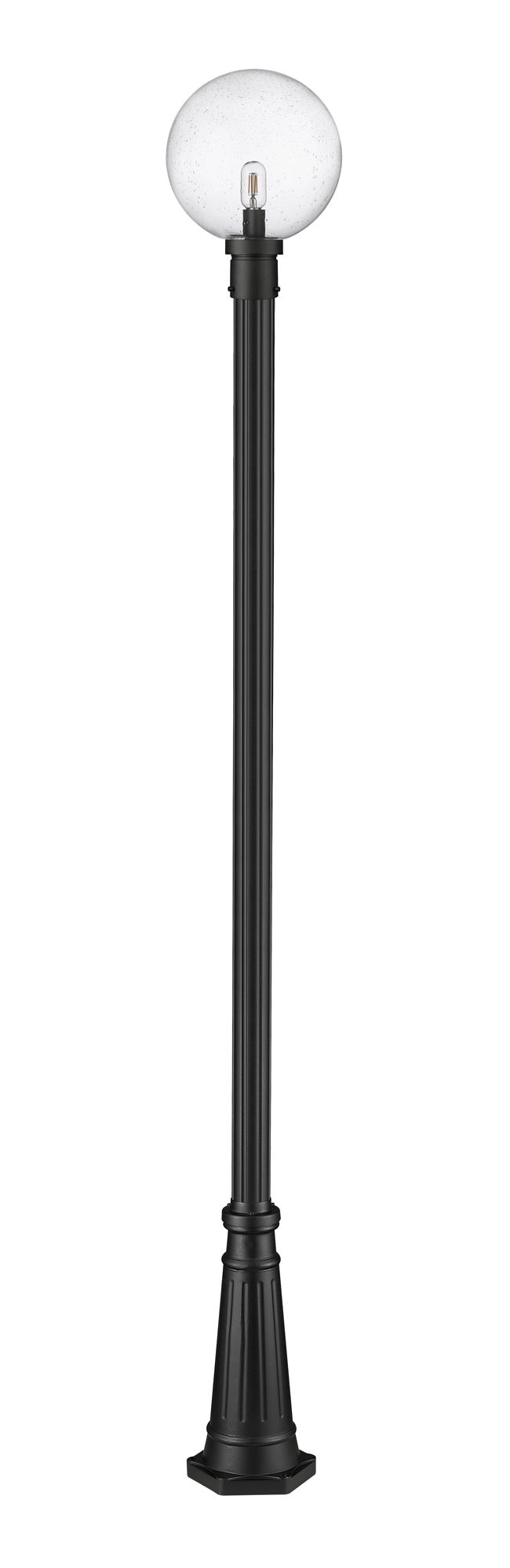 Laurent by Z-Lite Black 109.75 inch 1 Light Outdoor Post Mounted Fixture