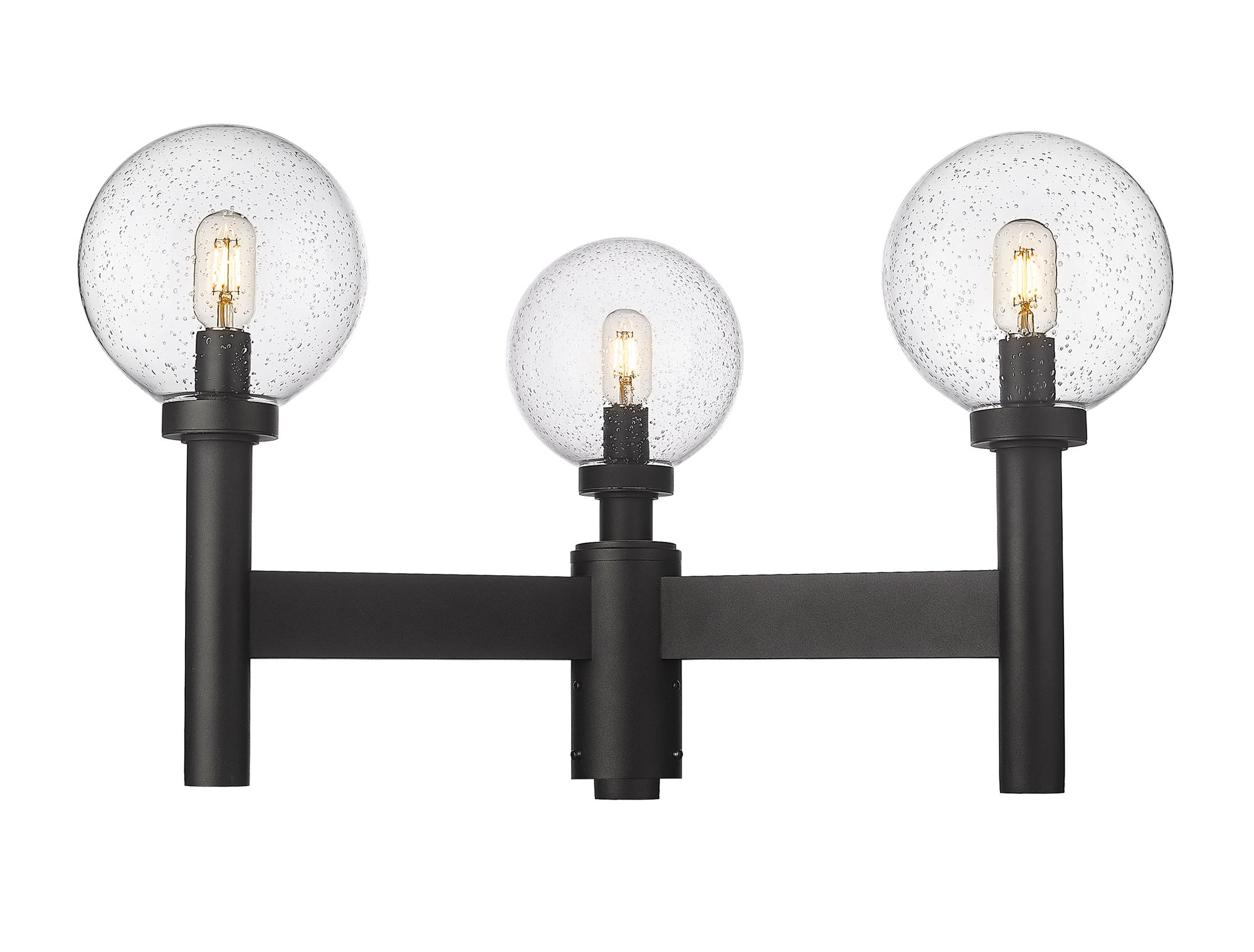 Image 2 Laurent by Z-Lite Black 18 inch 3 Light Outdoor Post Mount Fixture more views