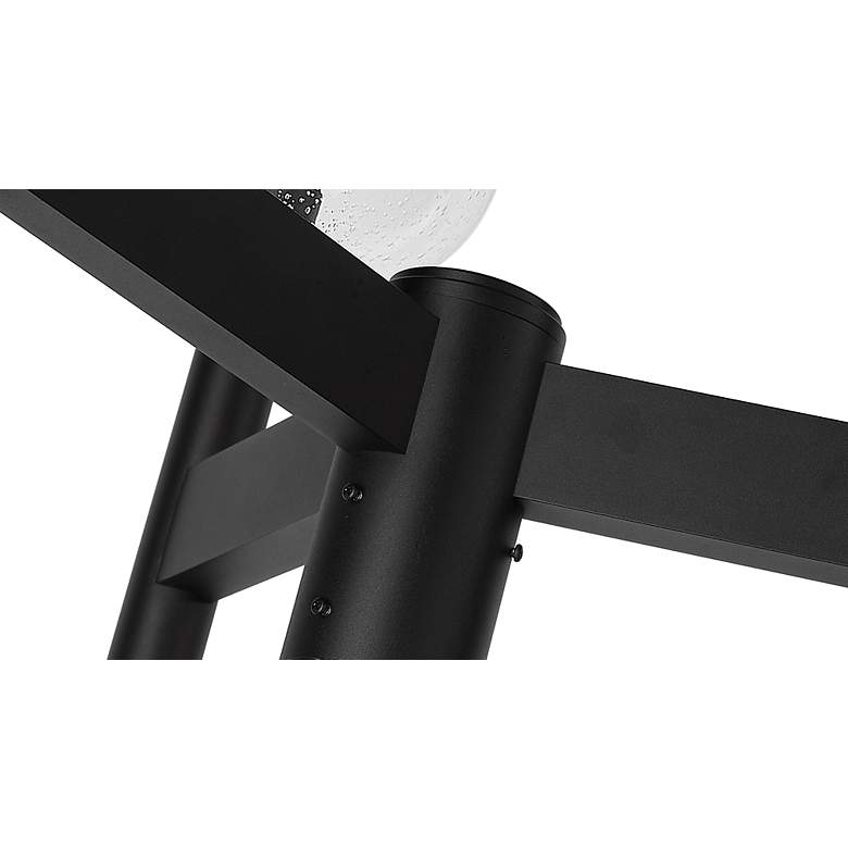 Image 4 Laurent by Z-Lite Black 30 inch 3 Light Outdoor Post Mount Fixture more views