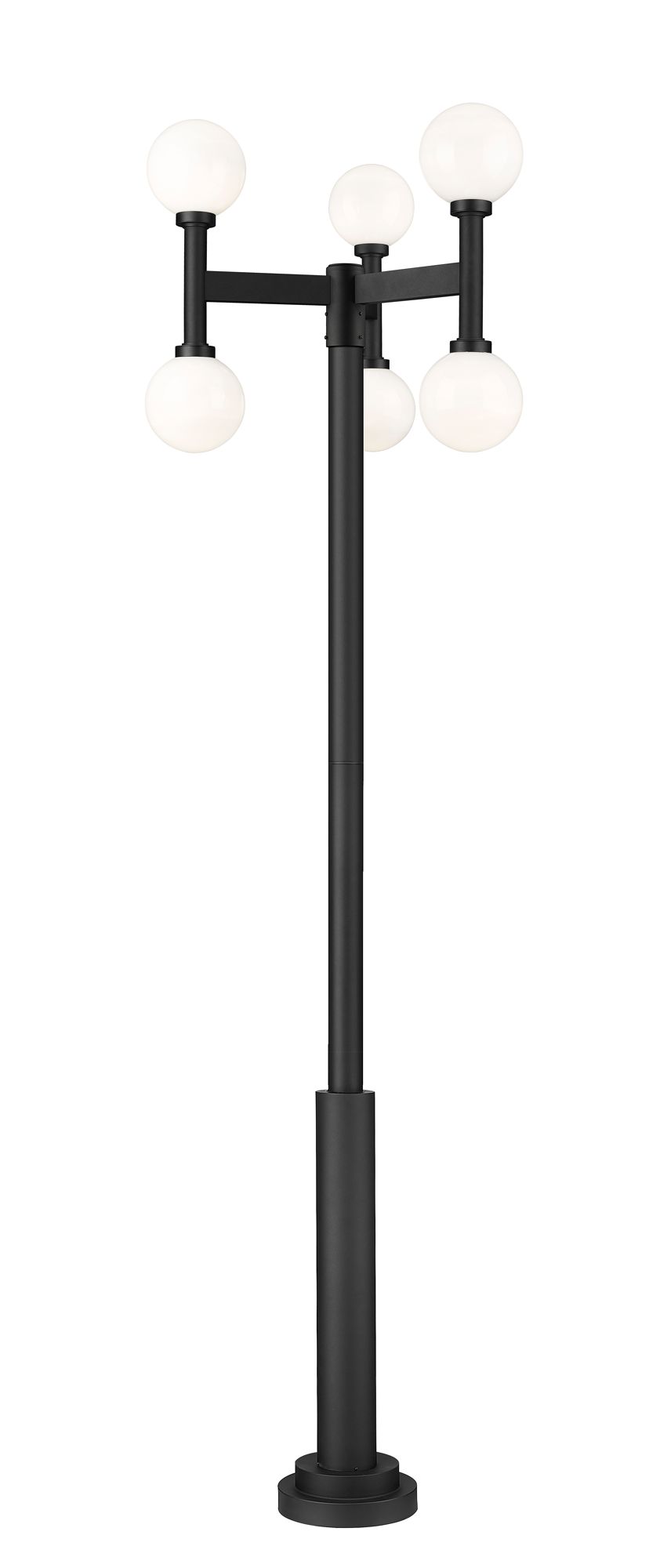 Image 2 Laurent by Z-Lite Black 30 inch 6 Light Outdoor Post Mount Fixture more views