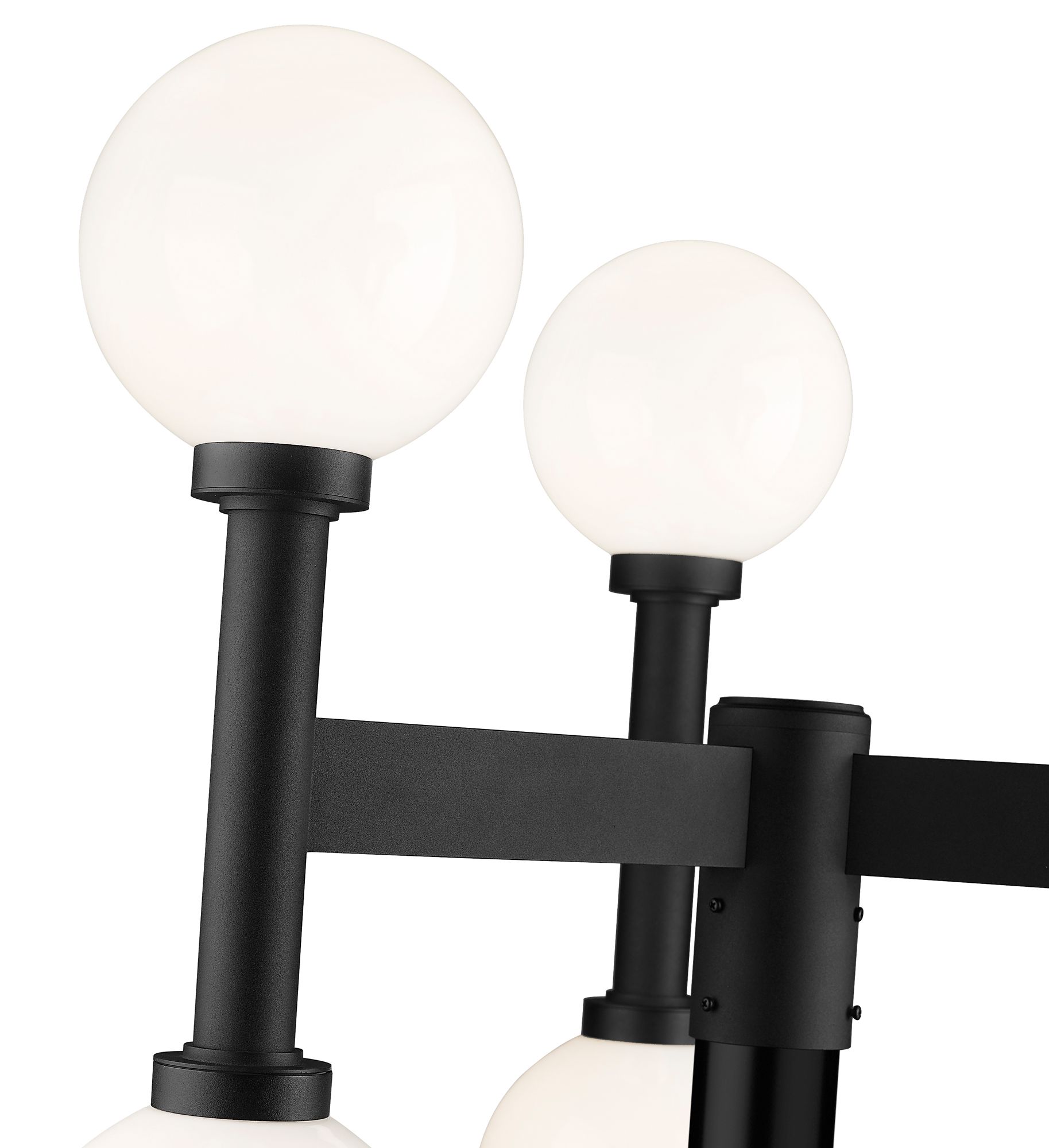 Image 4 Laurent by Z-Lite Black 30 inch 6 Light Outdoor Post Mount Fixture more views