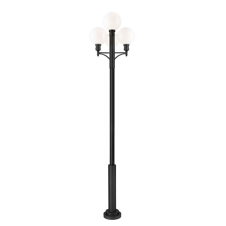 Image 2 Laurent by Z-Lite Black 34.5 inch 1 Light Outdoor Post Mount Fixture more views