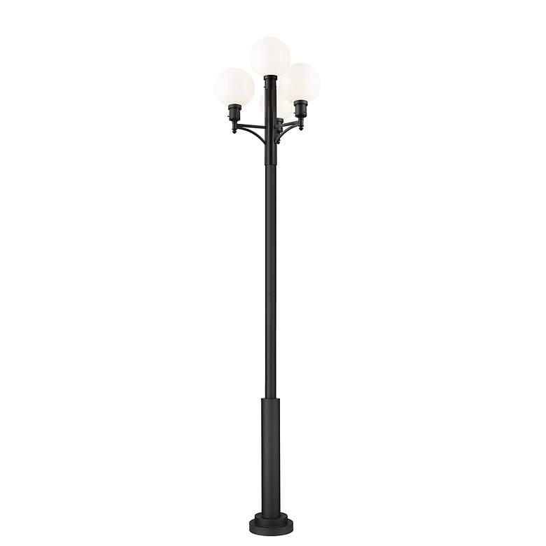 Image 3 Laurent by Z-Lite Black 34.5 inch 1 Light Outdoor Post Mount Fixture more views